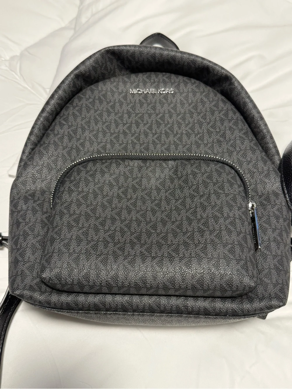 Michael Kors Black/Charcoal MK Signature Backpack